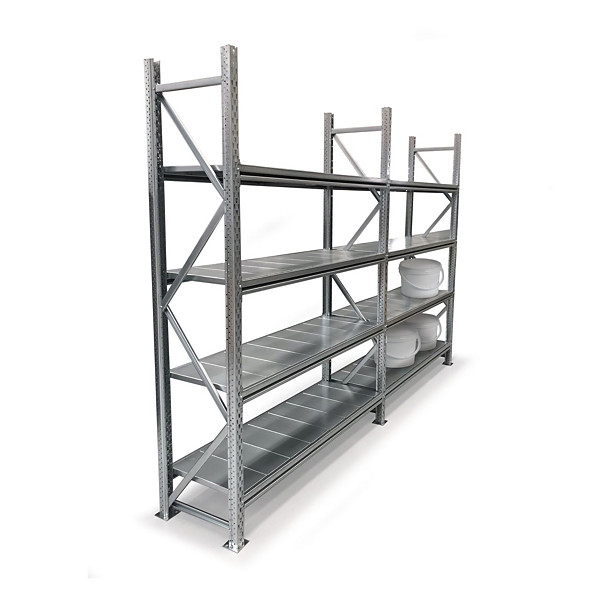 Campata aggiuntiva per scaffalatura industriale 3 ripiani 150,5 x 100 x 220 cm portata 450 kg - 1