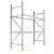 Campata iniziale per scaffalatura modulabile porta pallet 3 ripiani 270 x 100 x 450 cm portata 3000 kg - 3