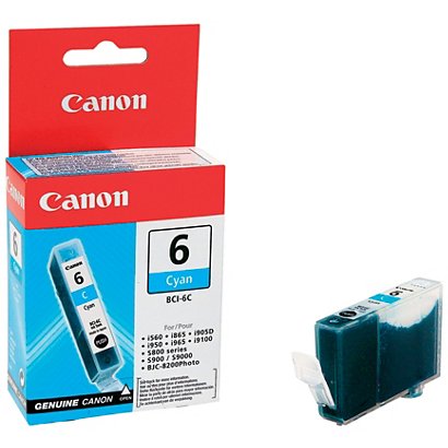 Canon BCI-6 Cartouche d'encre authentique 4706A002 - Cyan