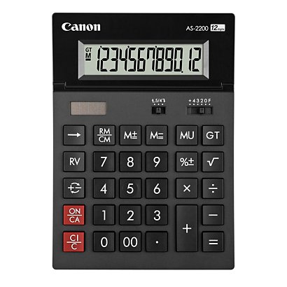 Canon Calcolatrice da tavolo a 12 cifre AS-2200