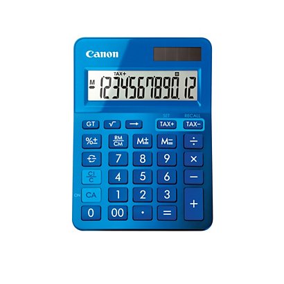 CANON Calcolatrice da tavolo LS-123K, 12 cifre, Metallic Blue - 1
