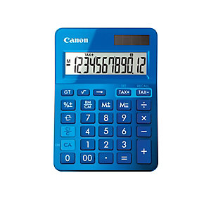 Canon Calculatrice de bureau LS123K - 12 chiffres - Bleu