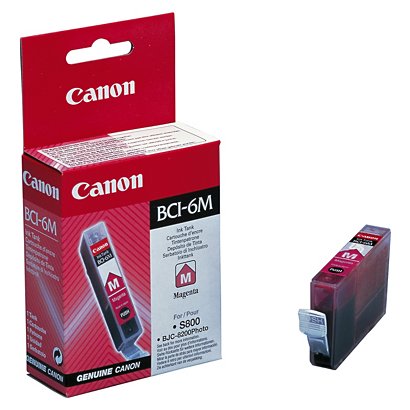 Canon Cartuccia inkjet BCI-6 M, 4707A002, Magenta, Pacco singolo