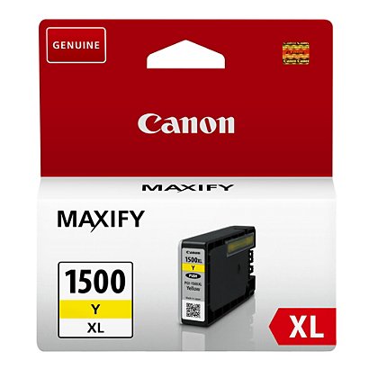 Canon Cartuccia inkjet Maxify PGI-1500XL Y, 9195B001, Inchiostro DRHD, Giallo, Pacco singolo Alta Capacità - 1