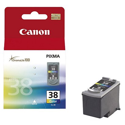 Canon Cartuccia inkjet PIXMA CL-38, 2146B001, Inchiostro ChromaLife 100, Tricolore, Pacco singolo