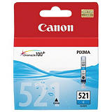 Canon Cartuccia inkjet PIXMA CLI-521 C, 2934B001, Inchiostro ChromaLife 100+, Ciano, Pacco singolo Canon Cartuccia inkjet PIXMA CLI-521 C, 2934B001, Inchiostro ChromaLife 100+, Ciano, Pacco singolo