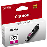 Canon Cartuccia inkjet PIXMA CLI-551 M, 6510B001, Inchiostro ChromaLife 100+, Magenta, Pacco singolo Canon Cartuccia inkjet PIXMA CLI-551 M, 6510B001, Inchiostro ChromaLife 100+, Magenta, Pacco singolo