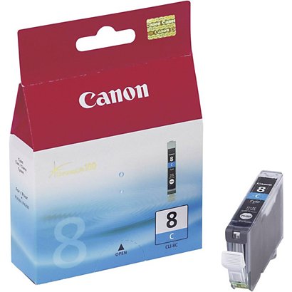Canon Cartuccia inkjet PIXMA CLI-8 C, 0621B001, Inchiostro ChromaLife 100, Ciano, Pacco singolo - 1