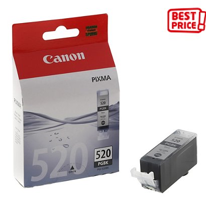 Canon Cartuccia inkjet PIXMA PGI-520 BK, 2932B012, Nero, Twin Pack - 1