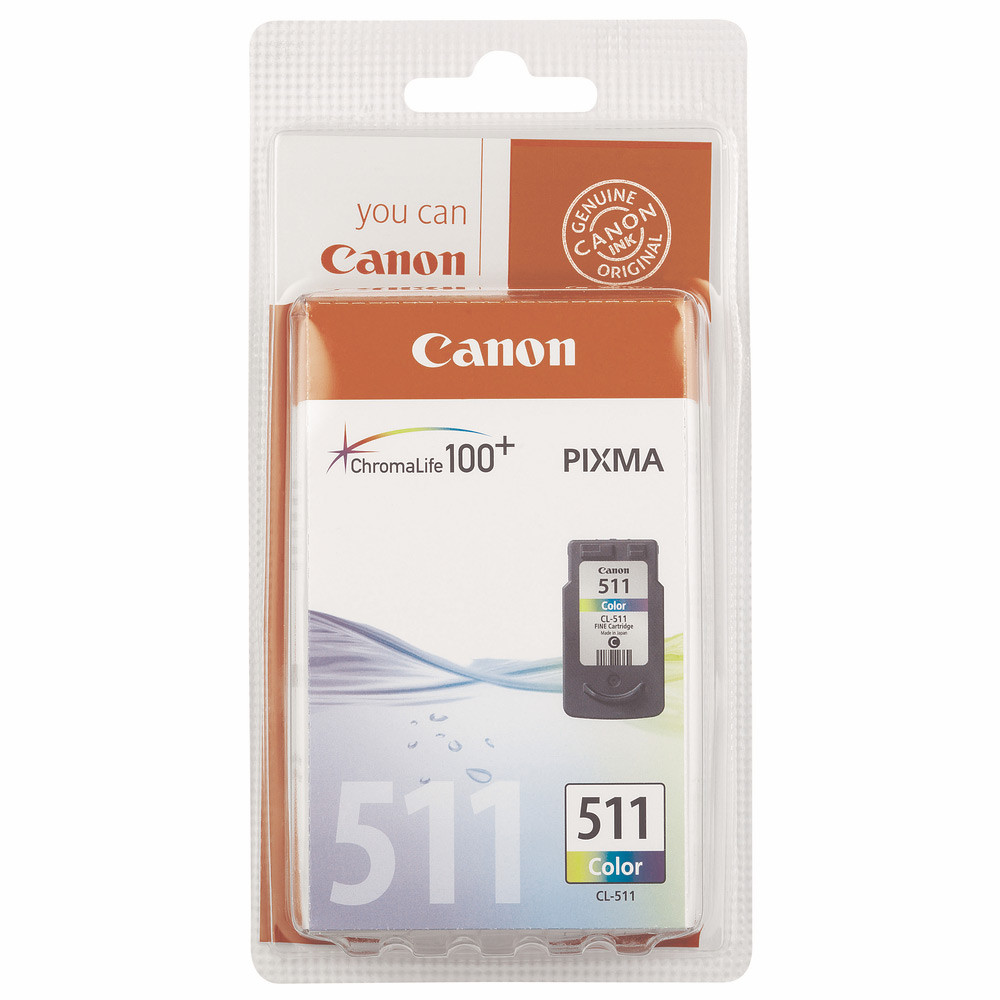 Canon CL-511 Cartouche d'encre authentique 2972B001 - 3 couleurs