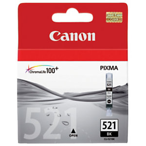 Canon CLI-521 Cartouche d'encre authentique 2933B001 - Noir