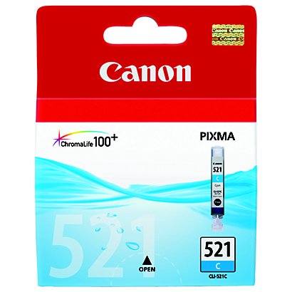 Canon CLI-521 Cartouche d'encre authentique 2934B001 - Cyan - 1