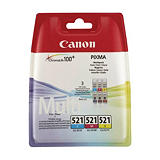 Canon CLI-521 CMY, 2934B010, Cartucho de Tinta, ChromaLife100+, PIXMA, Cian, Magenta, Amarillo Canon CLI-521 CMY, 2934B010, Cartucho de Tinta, ChromaLife100+, PIXMA, Cian, Magenta, Amarillo