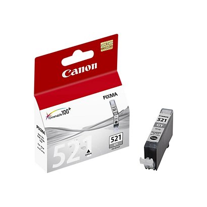 Canon CLI-521 GY, 2937B001, Cartucho de Tinta, ChromaLife100+, PIXMA, Gris