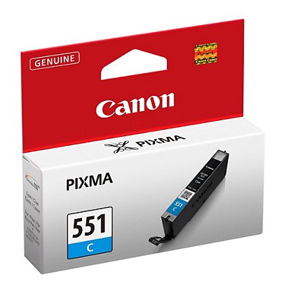 Canon CLI-551 C, 6509B001, Cartucho de Tinta, PIXMA, Cian - 1