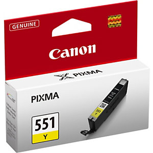 Canon CLI-551 Cartouche d'encre authentique 6511B001 - Jaune