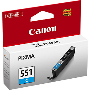 CANON CLI-551 Inktcartridge Single Pack, 6509B001, cyaan
