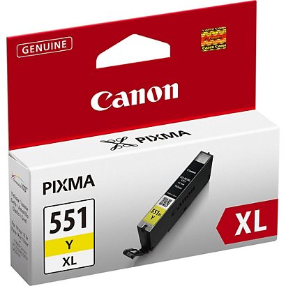 Canon CLI-551 XL Y, 6446B001, Cartucho de Tinta, ChromaLife100+, PIXMA, Amarillo - 1