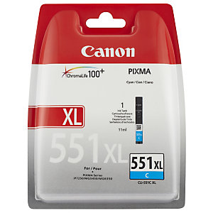 Canon CLI-551XL Cartouche d'encre authentique grande capacité 6444B001 - Cyan