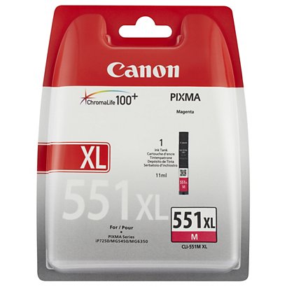 Canon CLI-551XL Cartouche d'encre authentique grande capacité 6445B001 - Magenta - 1