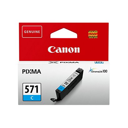 Canon CLI-571C (0386C001) Cartuccia inkjet Ciano Confezione singola Rendimento standard - 1