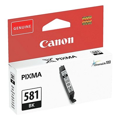 Canon CLI-581 BK, 2106C001, Cartucho de Tinta, ChromaLife100+, PIXMA, Negro