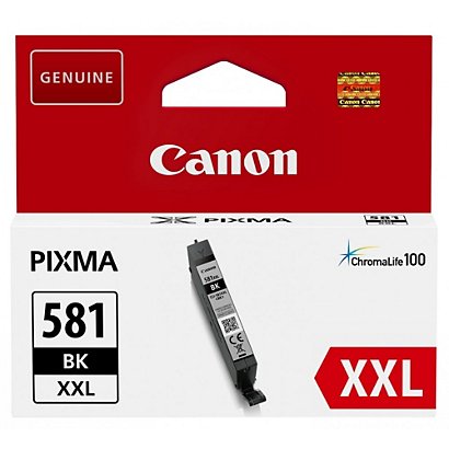 Canon CLI-581 XXL BK, 1998C001, Cartucho de Tinta, ChromaLife100+, PIXMA, Negro, Alta capacidad