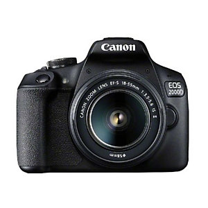 Canon EOS 2000D BK 18-55 IS II EU26, 24,1 MP, 6000 x 4000 pixels, CMOS, Full HD, Noir 2728C003