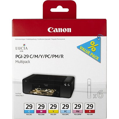 Canon, Materiale di consumo, Pgi-29 c/m/y/pc/pm/r multipack, 4873B005