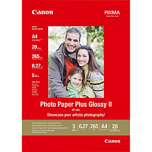 Canon Papier photo brillant extra II A4 PP-201 - 20 feuilles, Gloss, 260 g/m², A4, Blanc, 20 feuilles, - Bubble Jet: BJC 8200 Photo, i250, i320, i350, Canon Papier photo brillant extra II A4 PP-201 - 20 feuilles, Gloss, 260 g/m², A4, Blanc, 20 feuilles, - Bubble Jet: BJC 8200 Photo, i250, i320, i350,