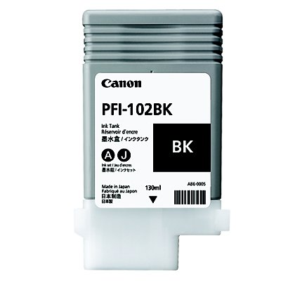 Canon PFI-102 Cartouche d'encre authentique 0895B001 - Noir - 1