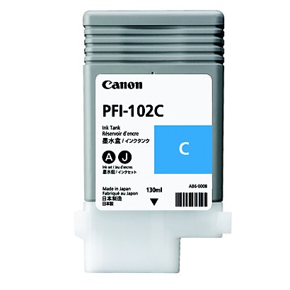 Canon PFI-102 Cartouche d'encre authentique 0896B001 - Cyan