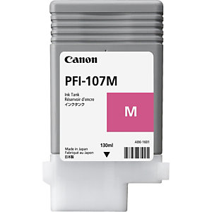 Canon PFI-107 Cartouche d'encre authentique 6707B001 - Magenta