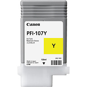 Canon PFI-107 Cartouche d'encre authentique (6708B001) - Jaune