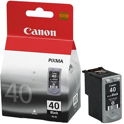 Canon PG-40, 0615B001, Cartucho de Tinta, PIXMA, Negro - 1