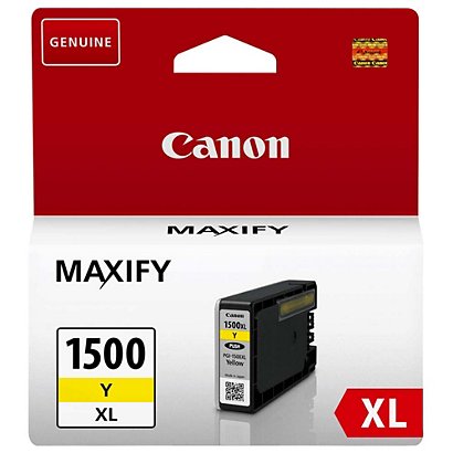 Canon PGI-1500 XL Y, 9195B001, Cartucho de Tinta, Maxify, Amarillo, Alta Capacidad - 1