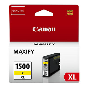 Canon PGI-1500XL Cartouche d'encre authentique grande capacité 9195B001 - Jaune