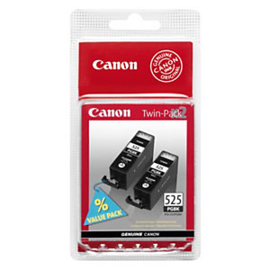 Canon PGI-525 Cartouche d'encre authentique 4529B010 - Pack de 2 - Noir