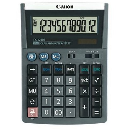 Canon TX-1210E Calcolatrice da tavolo, Oro e Grigio