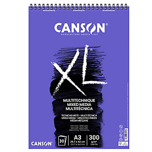 CANSON Album spiralato XL mix media -  29,7x42 cm - 300 gr - 30 fogli
