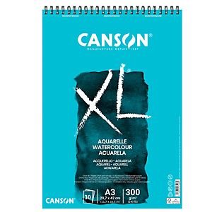 CANSON Album XL Aquarelle - A3 - 300gr - 30 fogli - Canson CANSON Album XL Aquarelle - A3 - 300gr - 30 fogli - Canson