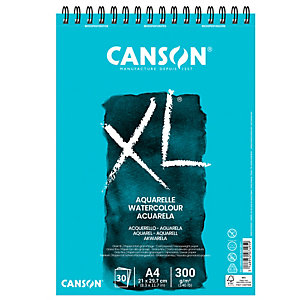 CANSON Album XL Aquarelle - A4 - 300 gr - 30 fogli