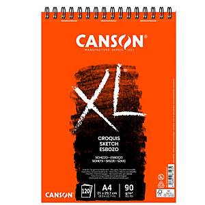 CANSON Album XL Croquis - A4 - 90 gr - 60 fg - bianco