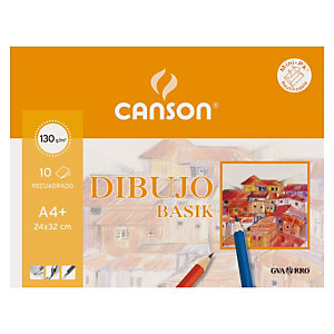 CANSON Basik láminas de dibujo con recuadro (A4+)
