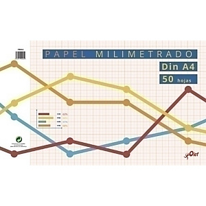CANSON Bloc de dibujo, Milimetrado, 50 hojas, 80 g/m², encolado, A4 CANSON Bloc de dibujo, Milimetrado, 50 hojas, 80 g/m², encolado, A4
