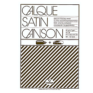 CANSON Blocco 50 fogli carta lucida satinata A3 (29,7 x 42 cm), 90/95 g/m² CANSON Blocco 50 fogli carta lucida satinata A3 (29,7 x 42 cm), 90/95 g/m²