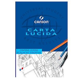 CANSON Blocco carta lucida - 210x297mm - 10 fogli - 80gr - uso manuale