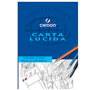 CANSON Blocco carta lucida - 230x330mm - 10 fogli - 80gr - uso manuale - Canson CANSON Blocco carta lucida - 230x330mm - 10 fogli - 80gr - uso manuale - Canson