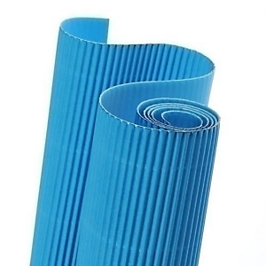CANSON Cartón ondulado, 300 g, rollo, 0,5x0,7 m, Azul turquesa, Paquete de 10