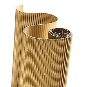 CANSON Cartón ondulado, 300 g, rollo, 0,5x0,7 m, color Oro, Paquete de 10